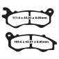 Колодки тормозные передние (YS-3062)SFA603 диск LEAD110 GFM( JF19 )
