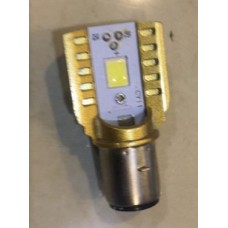 Лампа фары BA20 LED ШИРОКАЯ(золото) одностороняя 12W
