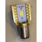 Лампа фары BA20 LED ШИРОКАЯ(золото) одностороняя 12W