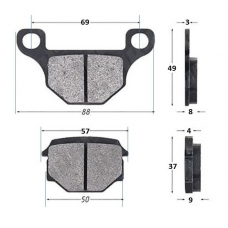 Колодки тормозные GS125  диск FA093 SUZUKI\KEEWAY