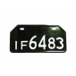 Номерной знак YAMAHA (черный)