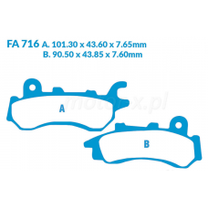 Колодки тормозные диск YS3263\FA716