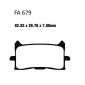 Колодки тормозные (YS-3278) FA679 диск HONDA CB125 300 650 CBR CRF NT X-ADV