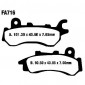 Колодки тормозные (YS-3263) FA716 диск HONDA CB 125