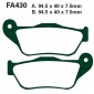 Колодки тормозные (YS-3219) FA430 диск YAMAHA YP125 YP250 XMAX