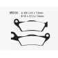 Колодки тормозные (YS-3101) FA732 диск GSR150,SUZUKI GN125