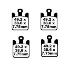 Купить Колодки тормозные (YS-3087) FA369 диск KAWASAKI,SUZUKI AN250,AN400 2кт\4шт., КИТАЙ