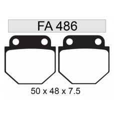 Колодки тормозные диск (YS-3019) FA486 SUZUKI EN 125 - GN 125 / ZANELLA HJ 125 / GILERA YL 125 - 150 / KYMCO CK 125