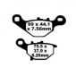 Колодки тормозные диск (YS-3004) FA230 SFA396 SUZUKI AN UK