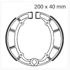 Колодки тормозные БАРБАНОВЫЕ YAMAHA Drag Star XVS400 96-01, XVS650 97-04, Virago XV535 88-03 размеры 200мм*40мм (аналог EBC Y515,3DR-W253E-00-00)