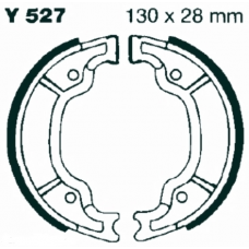 Колодки тормозные БАРБАНОВЫЕ YAMAHA YP125 Majesty YBR125 SEROW XT 225 размеры 130мм*28мм (аналог EBC Y527)