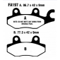 Колодки тормозные FA197 (YS-3009) диск HONDA\SUZUKI