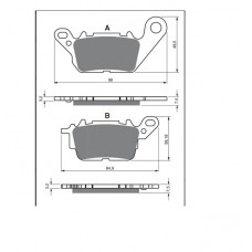 Колодки тормозные диск FA694\YS3199 YAMAHA NMAX