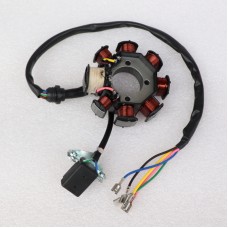 Статор генератора (генератор)  125J MOTO CG125    8 катушек (широкий)