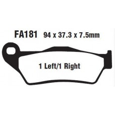 Колодки тормозные диск FA181 YAMAHA\MBK\APRILIA\BENELLI