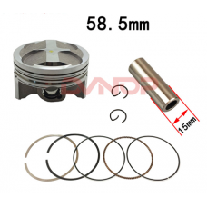 Поршневой к-т 4T YAMAHA 5TY  58.5мм std (палец 15мм.)