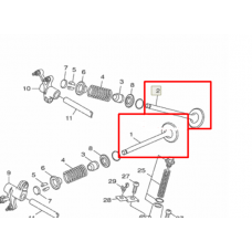 Клапан впуск + выпуск YAMAHA MAJESTY 155 (83.2-4.5-19.5*83-4.5-17) 52S-E2111-00-00,52S-E2121-00-00