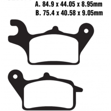 Колодки тормозные передние Suzuki Address UK110 2018-2022, Yamaha Trisity 125, Honda Super Cub 125 (YS3042) SFA708