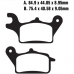 Купить Колодки тормозные передние Suzuki Address UK110 2018-2022, Yamaha Trisity 125, Honda Super Cub 125 (YS3042) SFA708, TWH Тайвань