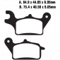 Колодки тормозные передние Suzuki Address UK110 2018-2022, Yamaha Trisity 125, Honda Super Cub 125 (YS3042) SFA708