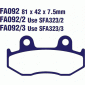Колодки тормозные передние  LEAD AF48 диск  YS3014B