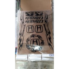 Наклейка - 1шт.. силикон (HONDA)     020-21