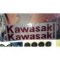 Наклейка KAWASAKI 3D выпуклая КРАСНАЯ\ЗОЛОТО A088