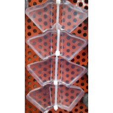 Демферные резинки ACTIVE 110 "силикон" (4шт.\уп.)  желтый\белый