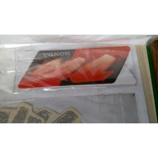 Наклейка HONDA DIO  красная ,маленькая  "Оригинал"